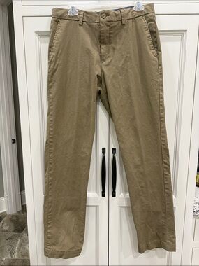 Banana Republic Aiden Str. Chino 33X34 Acorn Color darker tan Brown Pants